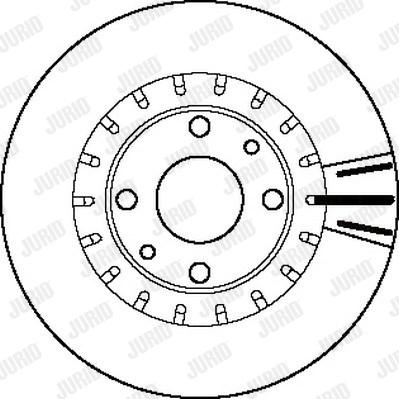 Jurid 562121J - Спирачен диск vvparts.bg