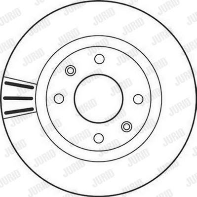 Jurid 562128JC - Спирачен диск vvparts.bg