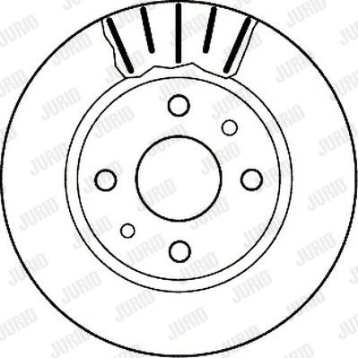 Jurid 562122J - Спирачен диск vvparts.bg