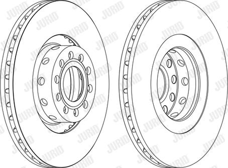 Jurid 562175J - Спирачен диск vvparts.bg