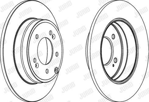 Jurid 562849JC - Спирачен диск vvparts.bg