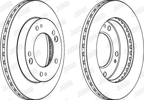 Jurid 562841JC - Спирачен диск vvparts.bg