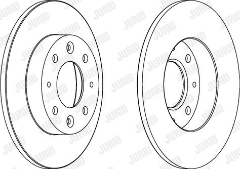 Jurid 562865JC - Спирачен диск vvparts.bg