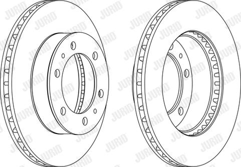 Jurid 562861JC - Спирачен диск vvparts.bg