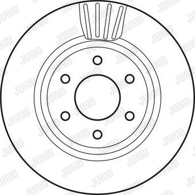 Jurid 562813JC - Спирачен диск vvparts.bg