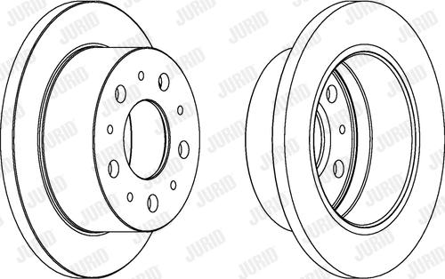 Jurid 562835JC - Спирачен диск vvparts.bg