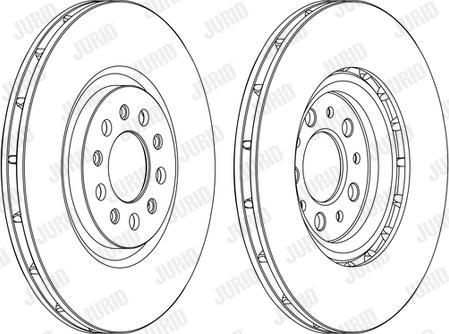 Jurid 562391J - Спирачен диск vvparts.bg