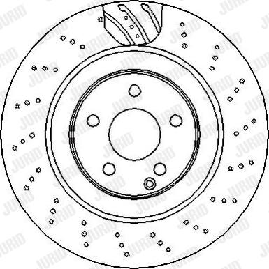 Jurid 562345J - Спирачен диск vvparts.bg