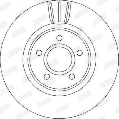 Jurid 562363J - Спирачен диск vvparts.bg