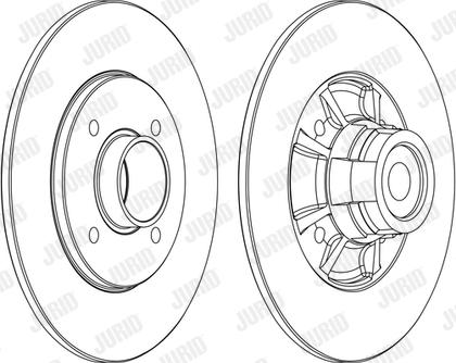 Jurid 562367JC - Спирачен диск vvparts.bg