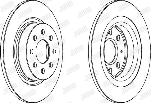 Jurid 562305JC - Спирачен диск vvparts.bg