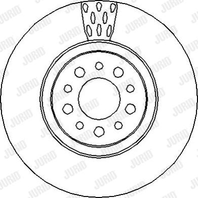 Jurid 562300J - Спирачен диск vvparts.bg