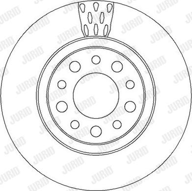 Jurid 562302JC - Спирачен диск vvparts.bg