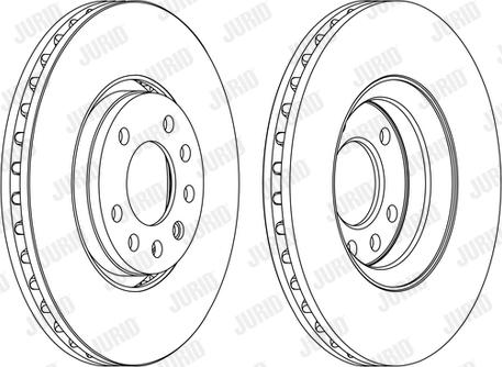 Jurid 562385J - Спирачен диск vvparts.bg