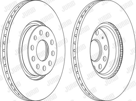 Jurid 562387JC - Спирачен диск vvparts.bg