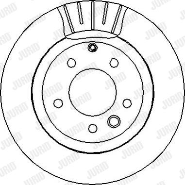 Jurid 562325J - Спирачен диск vvparts.bg