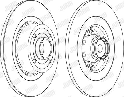 Jurid 562379J - Спирачен диск vvparts.bg