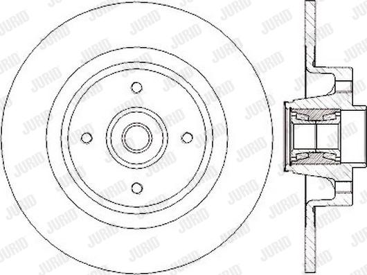 Jurid 562379J - Спирачен диск vvparts.bg