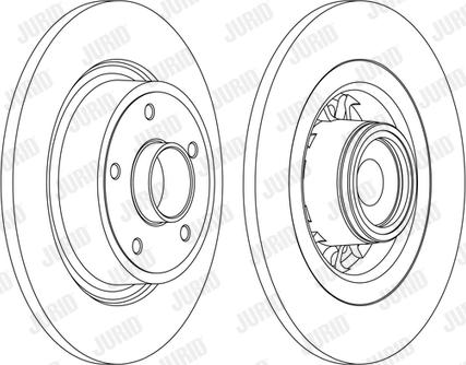 Jurid 562378J - Спирачен диск vvparts.bg