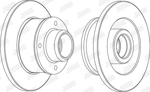 Jurid 562372JC - Спирачен диск vvparts.bg