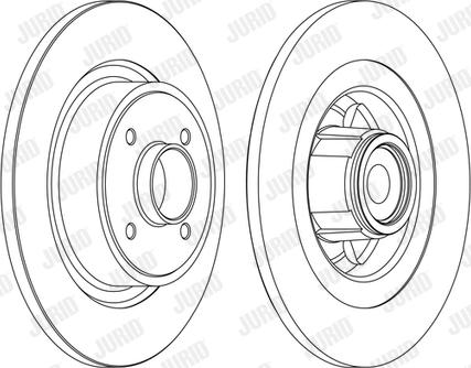 Jurid 562377J - Спирачен диск vvparts.bg