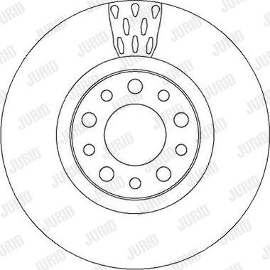 Jurid 562299J - Спирачен диск vvparts.bg