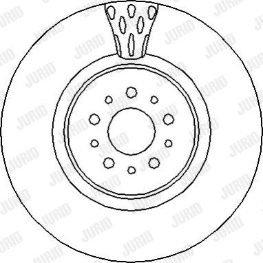 Jurid 562298J - Спирачен диск vvparts.bg