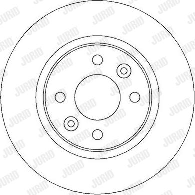 Jurid 562293J - Спирачен диск vvparts.bg