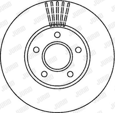 Jurid 562251J - Спирачен диск vvparts.bg