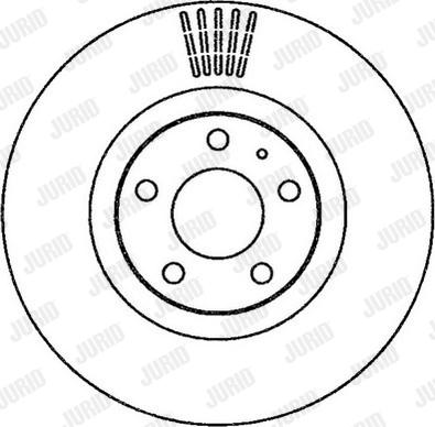 Jurid 562265J - Спирачен диск vvparts.bg