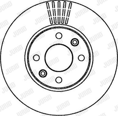 Jurid 562268J - Спирачен диск vvparts.bg