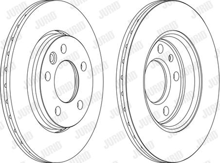 Jurid 562262J - Спирачен диск vvparts.bg