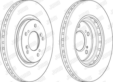 Jurid 562283J - Спирачен диск vvparts.bg