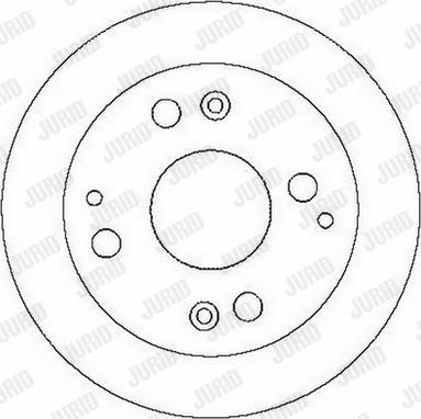 Jurid 562282J-1 - Спирачен диск vvparts.bg