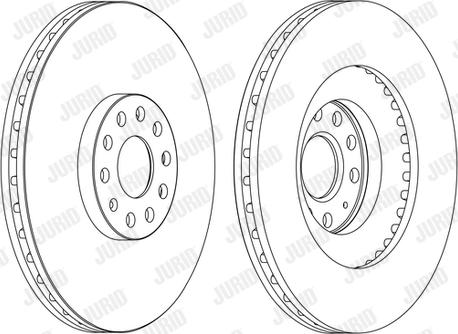 Jurid 562239J - Спирачен диск vvparts.bg