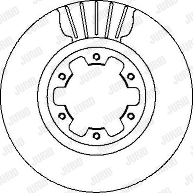 Jurid 562279J - Спирачен диск vvparts.bg