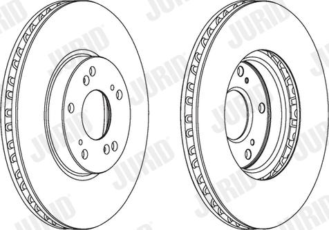 Jurid 562725JC-1 - Спирачен диск vvparts.bg