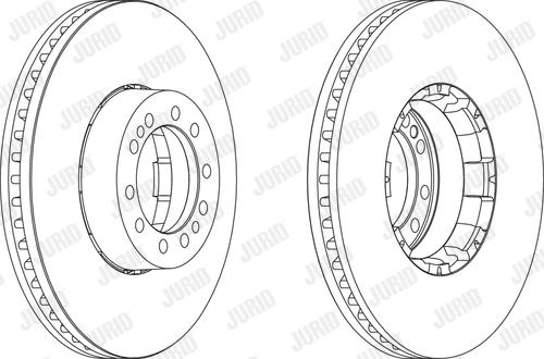 Jurid 567953J - Спирачен диск vvparts.bg