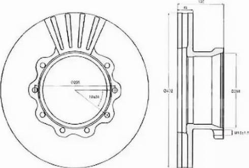 Jurid 567406J - Спирачен диск vvparts.bg