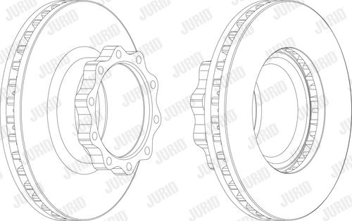 Jurid 567403J - Спирачен диск vvparts.bg