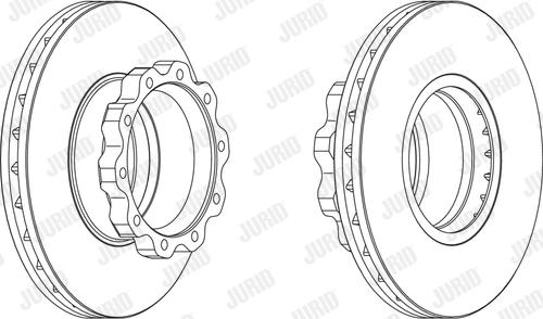 Jurid 567410J - Спирачен диск vvparts.bg