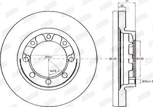 Jurid 567143J - Спирачен диск vvparts.bg