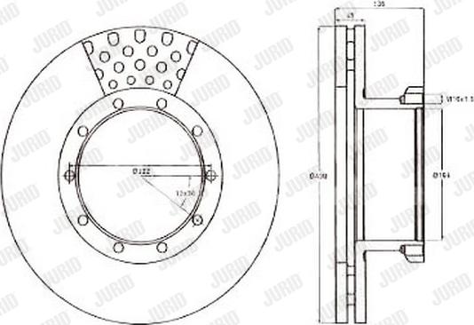 Jurid 567108J - Спирачен диск vvparts.bg