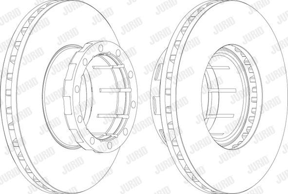 Jurid 567110J - Спирачен диск vvparts.bg