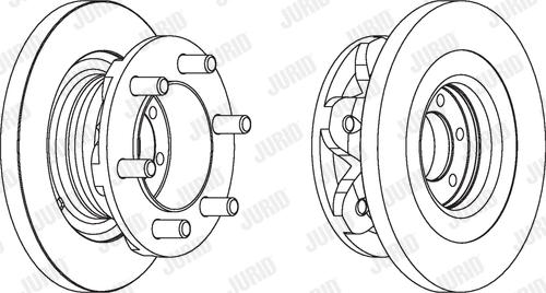 Jurid 567118J - Спирачен диск vvparts.bg