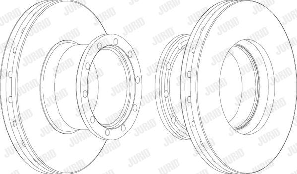 Jurid 567113J - Спирачен диск vvparts.bg