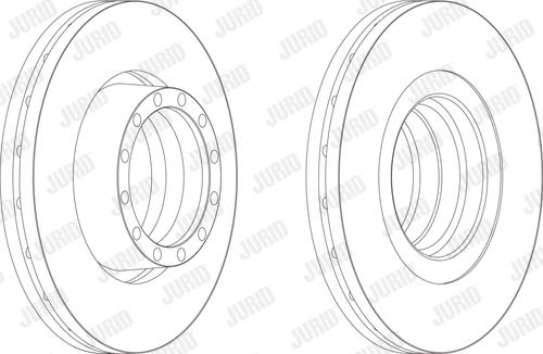 Jurid 567117J - Спирачен диск vvparts.bg