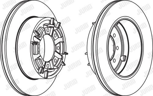 Jurid 567128J - Спирачен диск vvparts.bg