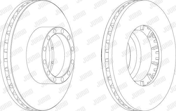 Jurid 567802J - Спирачен диск vvparts.bg