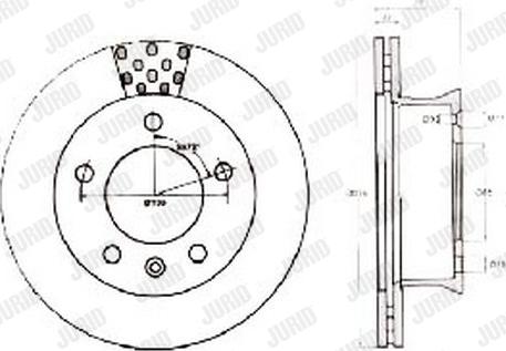 Jurid 567760J - Спирачен диск vvparts.bg